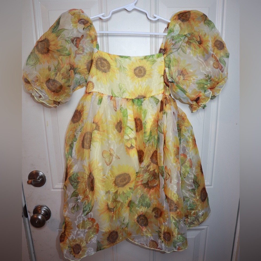 Sunflower Delight Kids Dress